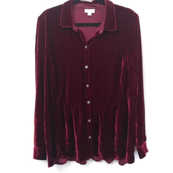 J. Jill | Tops | J Jill Crushed Velvet 